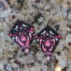 Pink/white Earrings - Image 2