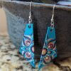Teal/Rose Gold Earrings