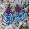 Plum/Mint Earrings