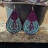 Plum/Mint Earrings - Image 2