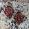Coral/Black Earrings - Image 2